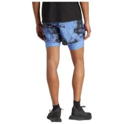 Adidas - Own The Run Spray Dye 2in1 Short - Running Shorts -Bergfreunde adidas own the run spray dye 2in1 short running shorts detail 3