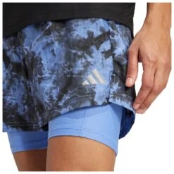 Adidas - Own The Run Spray Dye 2in1 Short - Running Shorts -Bergfreunde adidas own the run spray dye 2in1 short running shorts detail 5