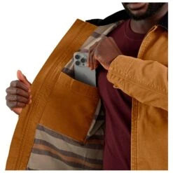 Carhartt - Relaxed Fit Duck Detroit Jacket - Casual Jacket -Bergfreunde carhartt relaxed fit duck detroit jacket casual jacket detail 10