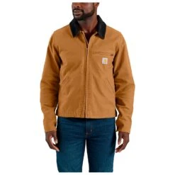 Carhartt - Relaxed Fit Duck Detroit Jacket - Casual Jacket -Bergfreunde carhartt relaxed fit duck detroit jacket casual jacket detail 3