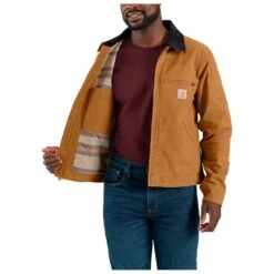 Carhartt - Relaxed Fit Duck Detroit Jacket - Casual Jacket -Bergfreunde carhartt relaxed fit duck detroit jacket casual jacket detail 7