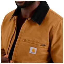 Carhartt - Relaxed Fit Duck Detroit Jacket - Casual Jacket -Bergfreunde carhartt relaxed fit duck detroit jacket casual jacket detail 9