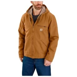 Carhartt - Washed Duck Sherpa Lined Jacket - Casual Jacket -Bergfreunde carhartt washed duck sherpa lined jacket casual jacket detail 3