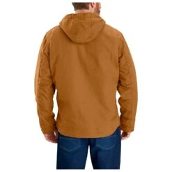 Carhartt - Washed Duck Sherpa Lined Jacket - Casual Jacket -Bergfreunde carhartt washed duck sherpa lined jacket casual jacket detail 4