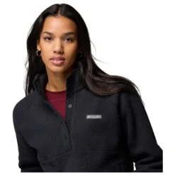 Columbia - Women's Jasper Ridge Pebbled Fleece Half Snap - Fleece Jumper -Bergfreunde columbia womens jasper ridge pebbled fleece half snap fleece jumper detail 5