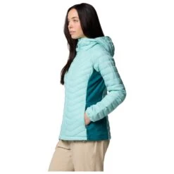 Columbia - Women's Powder Pass II Hybrid Hooded Jacket - Synthetic Jacket -Bergfreunde columbia womens powder pass ii hybrid hooded jacket synthetic jacket detail 3