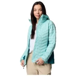 Columbia - Women's Powder Pass II Hybrid Hooded Jacket - Synthetic Jacket -Bergfreunde columbia womens powder pass ii hybrid hooded jacket synthetic jacket detail 5
