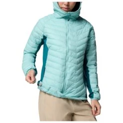 Columbia - Women's Powder Pass II Hybrid Hooded Jacket - Synthetic Jacket -Bergfreunde columbia womens powder pass ii hybrid hooded jacket synthetic jacket detail 6