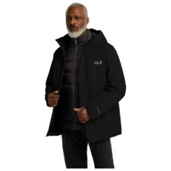 Jack Wolfskin - Icecape 3in1 Down Jacket RDS - 3-in-1 Jacket -Bergfreunde jack wolfskin icecape 3in1 down jacket rds 3 in 1 jacket detail 6