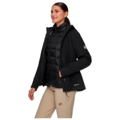 Mammut - Women's Treeline 3 In 1 Hardshell Hooded Jacket - 3-in-1 Jacket -Bergfreunde mammut womens treeline 3 in 1 hardshell hooded jacket 3 in 1 jacket detail 3