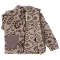 Mikk-Line - Kid's Teddy Mix Jacket AOP - Fleece Jacket -Bergfreunde mikk line kids teddy mix jacket aop fleece jacket detail 3