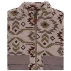 Mikk-Line - Kid's Teddy Mix Jacket AOP - Fleece Jacket -Bergfreunde mikk line kids teddy mix jacket aop fleece jacket detail 4