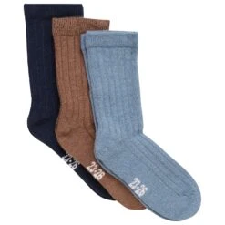 Minymo - Kid's Wool Socks Rib 3-Pack - Sports Socks